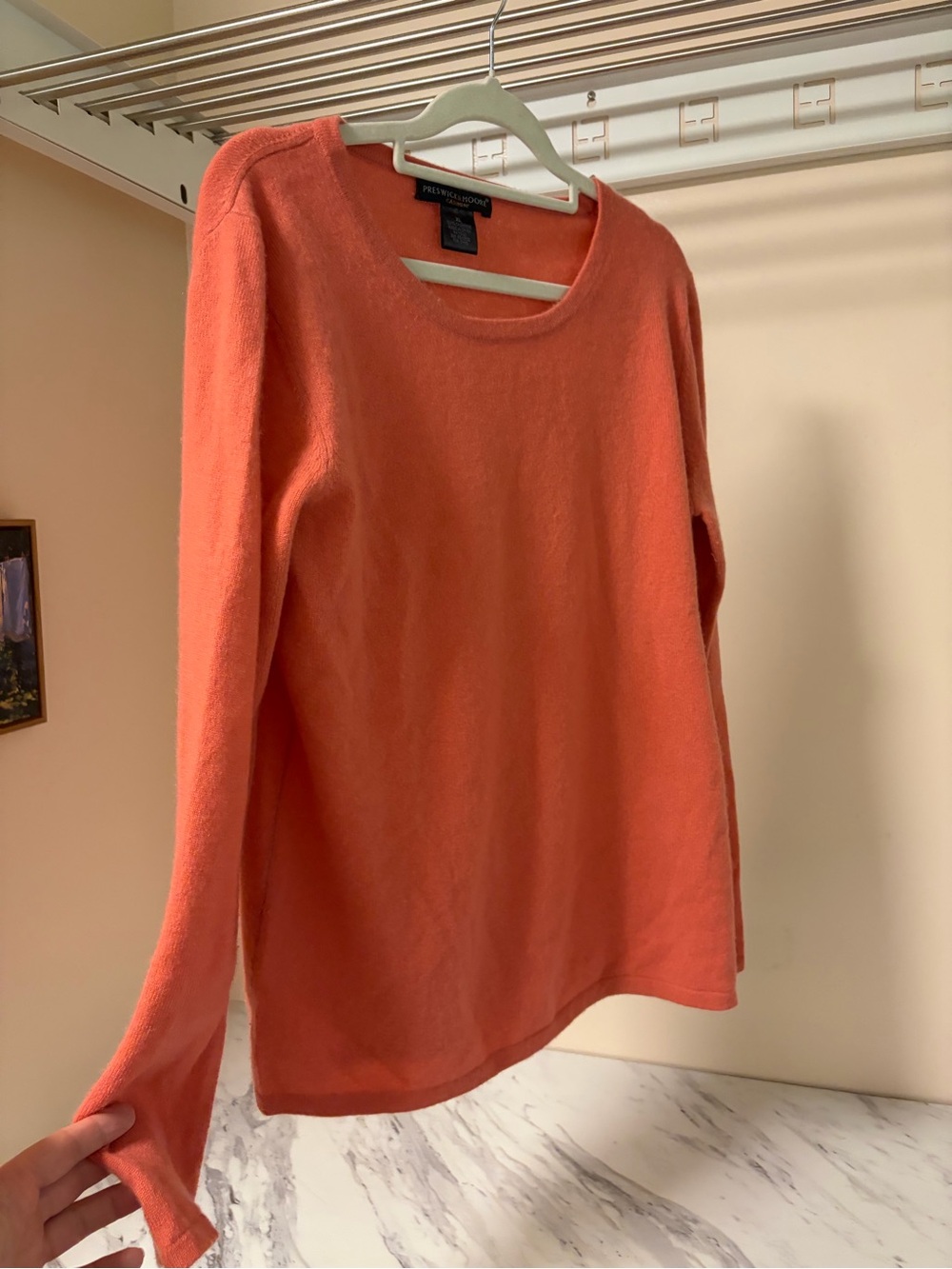 Preswick & Moore 100% Cashmere Scoop Neck Pullover Sweater XL